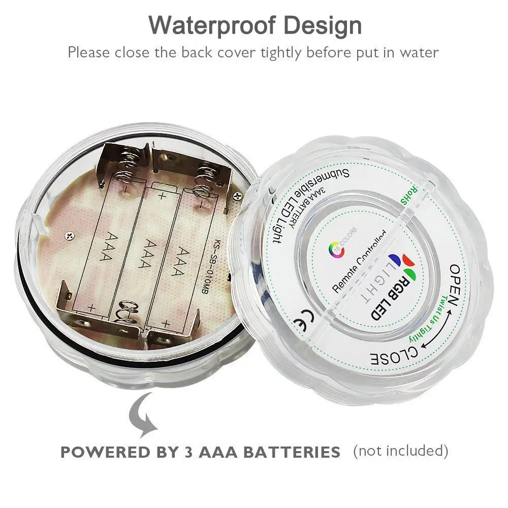 Фото SUNSAVER Подводный Погружные светодиодные фонари Водонепроницаемый Чай света с SUNSAVER Подводный Погружные светодиодные фонари Водонепроницаемый Чай света с