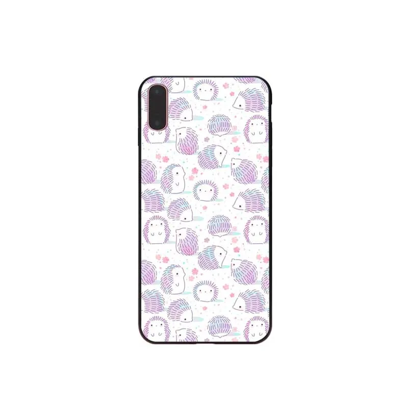Милые животные Ежик мягкий чехол для мобильного телефона Apple iPhone 7 8 6 6S Plus X XS Макс 5