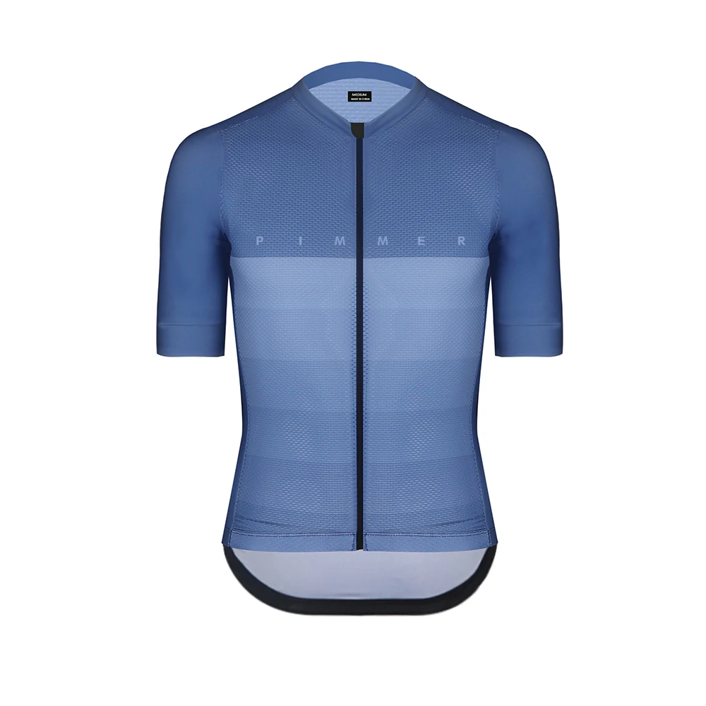 

2019 Pimmer summer lightweight cycling jersey short sleeve high quality cycling wear mesh fabric breathable and quick drying