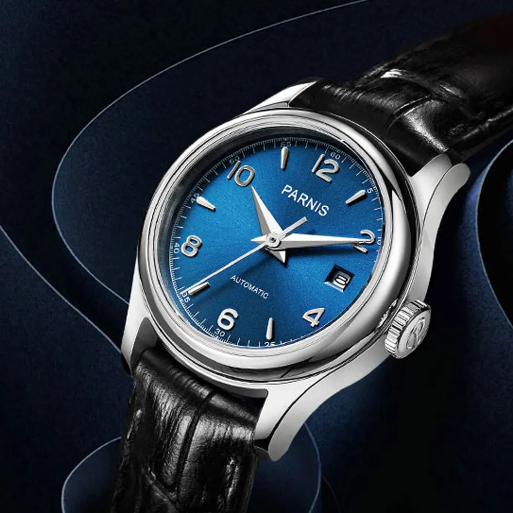 2019 Newest Hot 26mm parnis Blue Brown White Golden Dial Women Sapphire Glass Japan Miyota Automatic Movement Ladies Watches | Наручные