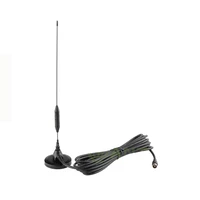 large sucker folding stick household antenna 5m cable iec male to femalef adapter cd fm radio aerial