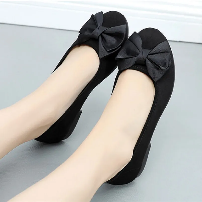 Cresfimix chaussures pour femmes женские модные черные танцевальные туфли размера плюс милые