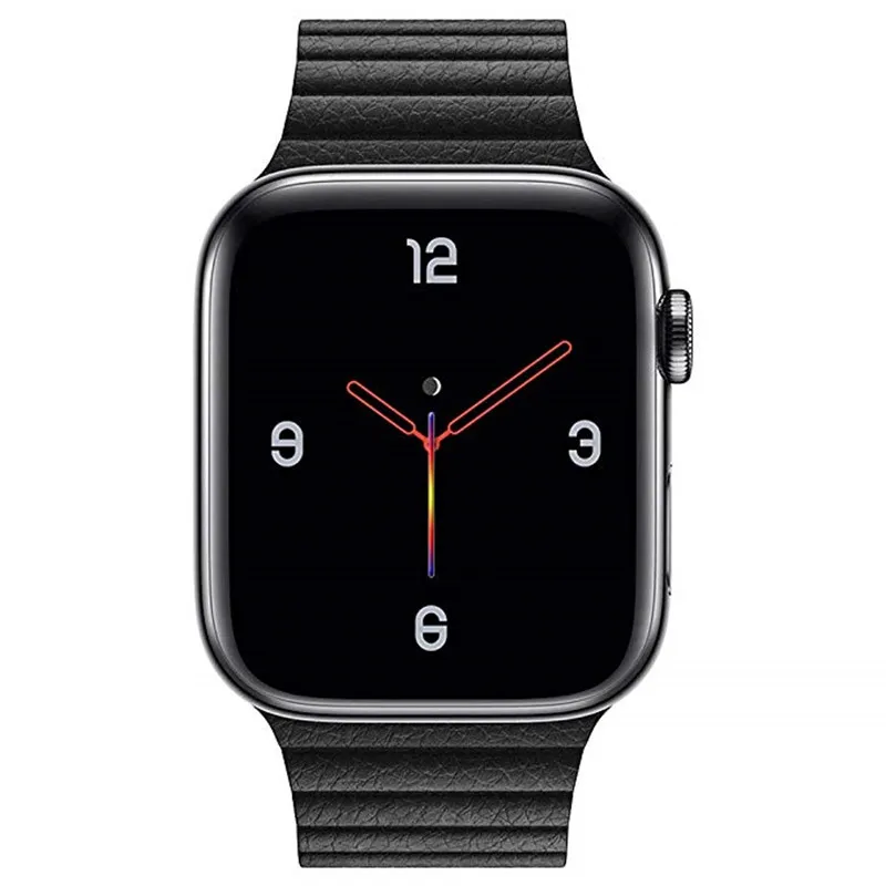 Ремешок из натуральной кожи для Apple Watch Band 42 мм 38 44 40 магнитный ремешок на запястье