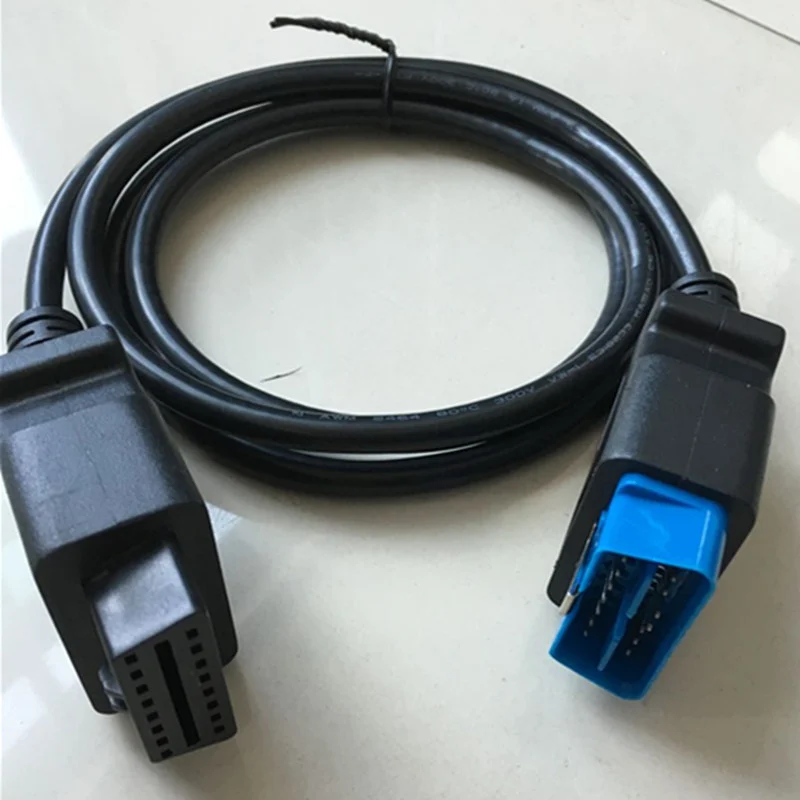 Лучшее качество OBDII OBD 2 16 Pin OBD2 папа к женскому переносному автомобильному