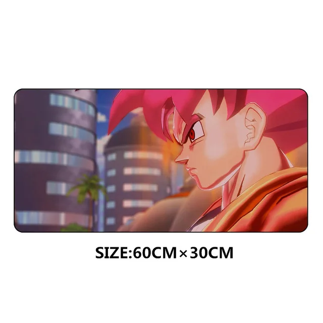 Большой 60x30 см DRAGON BALL Супер saiyan Мышь pad XL Игры Геймер игровой коврик Мышь клавиатура вычислить аниме стол подушки для настольного ПК - Цвет: Model E