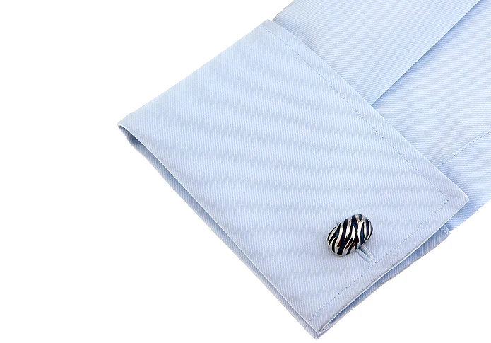 iGame Factory Supply Men's Cuff Links Blue Color Enamel Design Quality Brass Material Free Shipping | Украшения и аксессуары