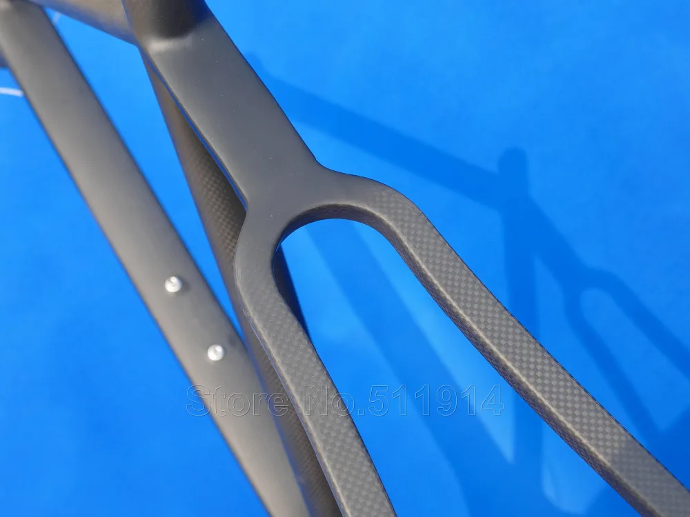 Полностью карбоновая глянцевая/матовая велосипедная Рама Cyclocross только 51 см 53 55