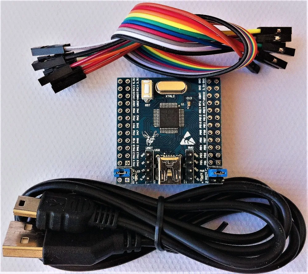 Материнская плата STM32F051C8T6 минимальная системная макетная STM32F051 мини плата|Крышки