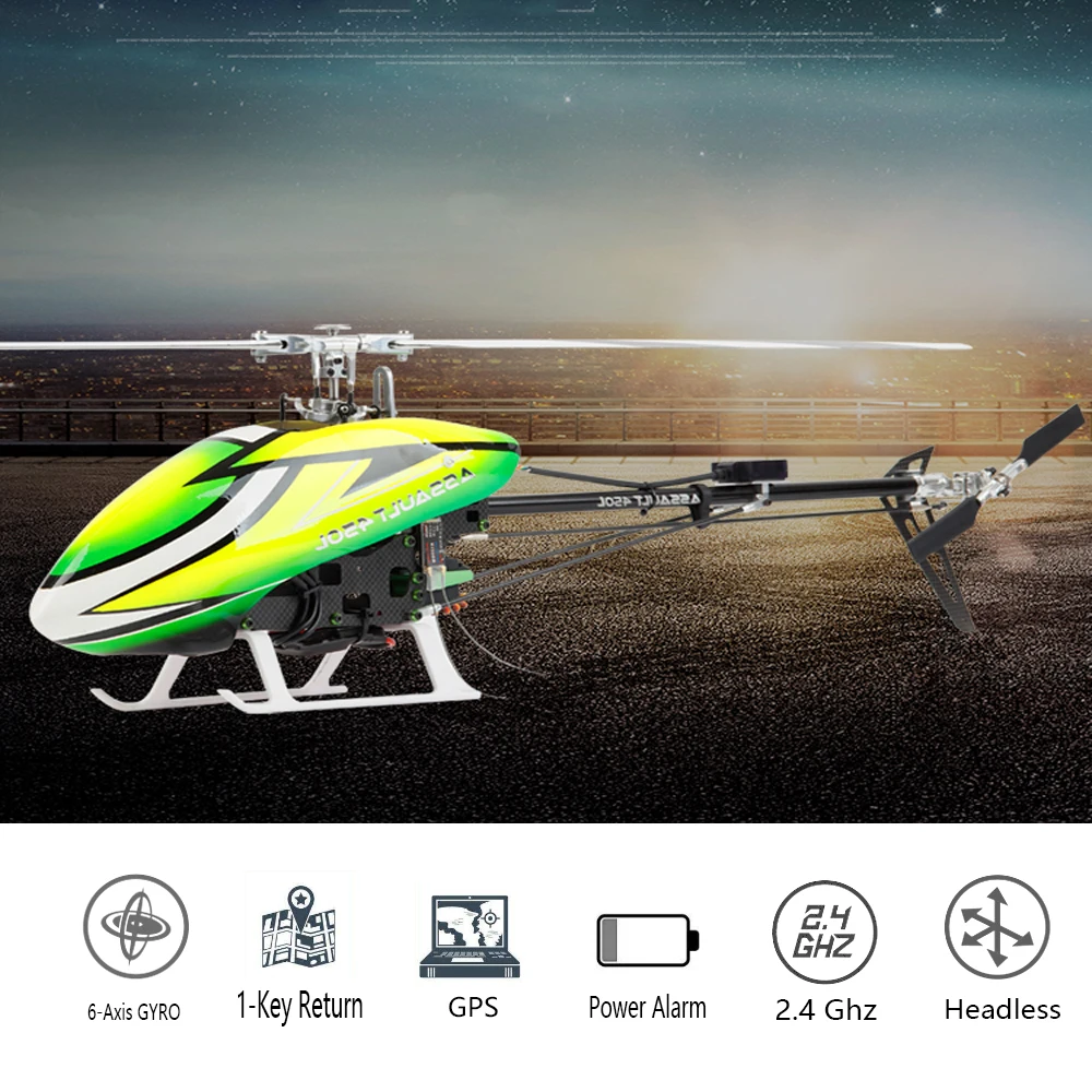 Умных дронов 450L 6CH RC вертолет 3D 6 axis Gyro Flybarless GPS RTF 2 4 ГГц игрушки|Радиоуправляемые