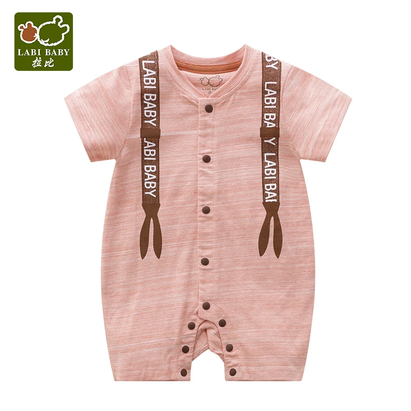 LABIBABY/комбинезон для маленьких мальчиков хлопковый летний новорожденный