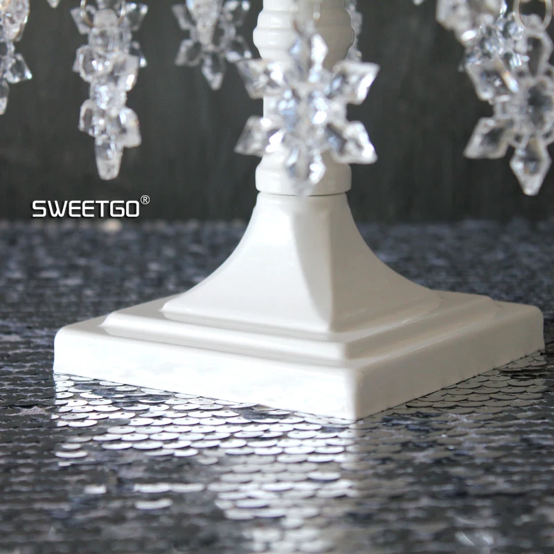 

SWEETGO Square cake stand European style snow theme cake decorating tool for wedding party Bakeware fondant