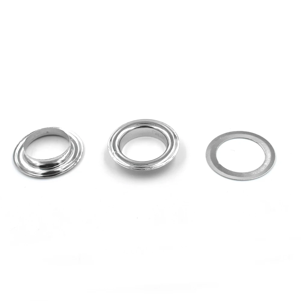 

100 sets per package1200 # inner diameter of 14mm. Corn.Metal eyelets. . Sewing patches. Bags and shoes accessories. clothes