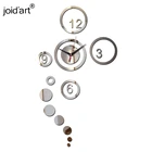 Часы на стену, круглые зеркальные часы для спальни, офиса, домашнего декора, бесшумные акриловые часы, 2019