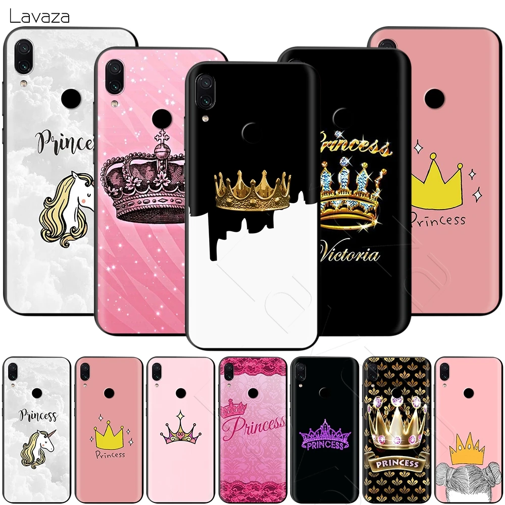 Princess Crown Case for Xiaomi Redmi Note 8 9 9S K30 Pro MI MAX 3 6 SE A1 A2 A3 10 Lite Plus 8A F1 |
