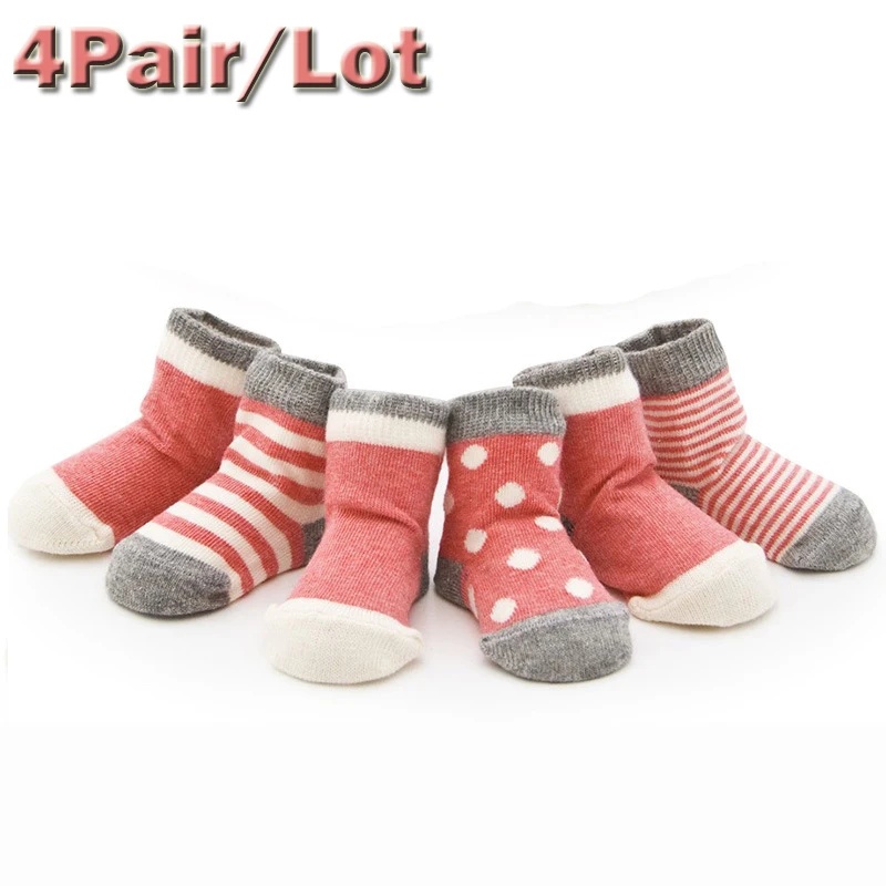 4 шт. детские Нескользящие носки из 100% хлопка|antiskid sock|baby infant socksinfant baby socks |