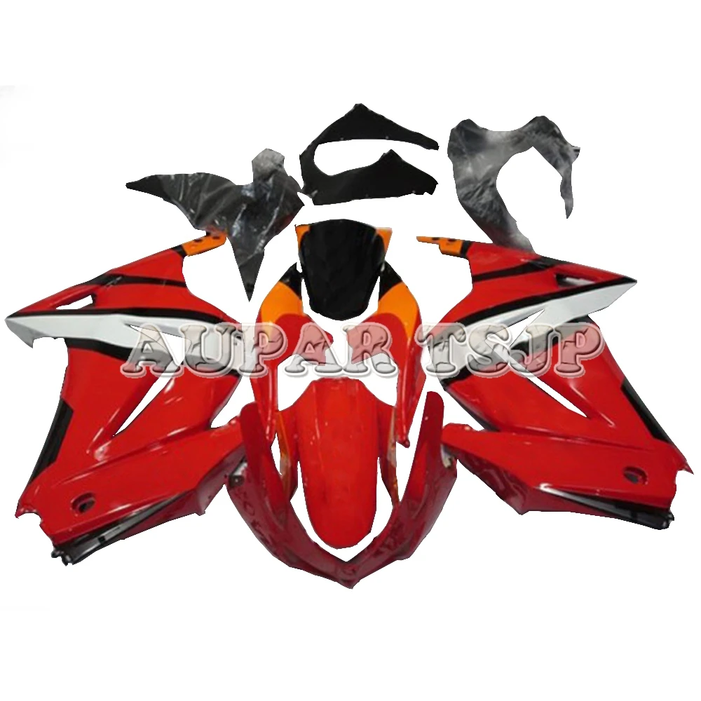 

For Kawasaki EX250R / Ninja 250 2008 2009 2010 2011 2012 08-12 ABS Plastic Cowlings Injection Mold Red White Stripes Covers