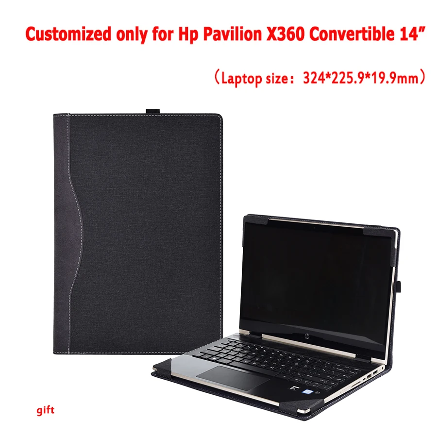 Чехол для ноутбука Hp Pavilion X360, 14 дюймов,, съемный чехол для ноутбука, защитный чехол, стилус, подарки