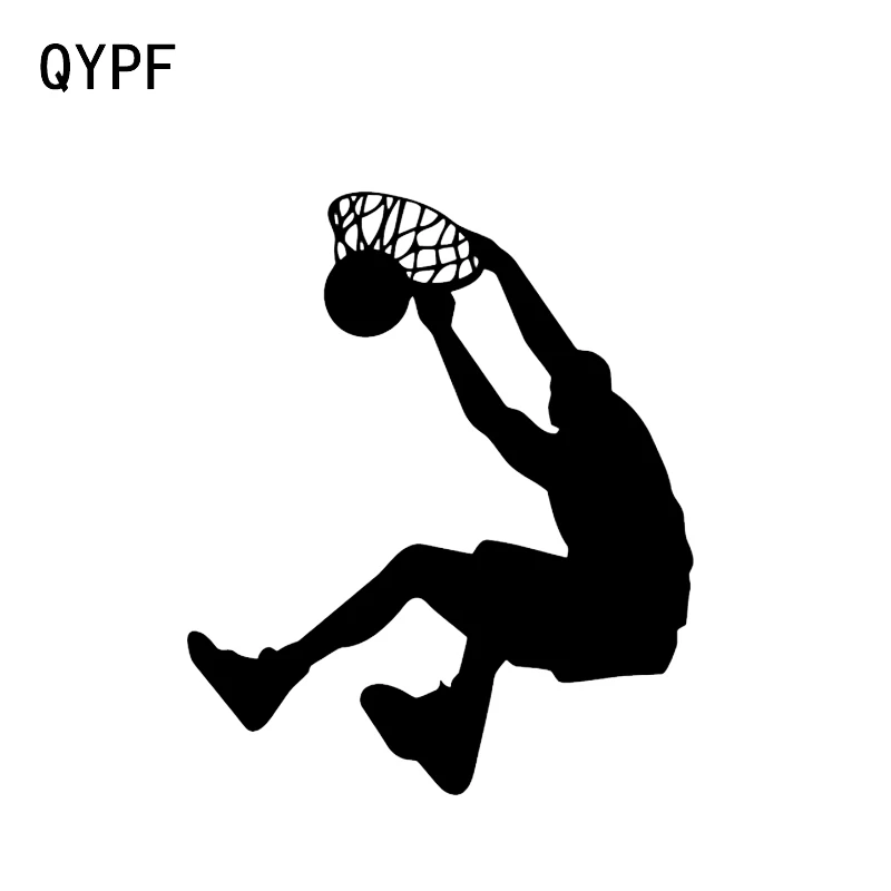 QYPF 12 4*14 8 см баскетбольный игрок Slam Dunk декоративная Автомобильная наклейка