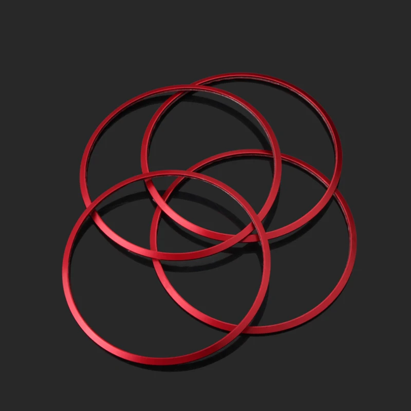 

4pcs Car styling Aluminum Alloy Wheel Center Hub Ring Adorn Cover Decoration Trim For BMW 1 2 3 4 5 6 Series