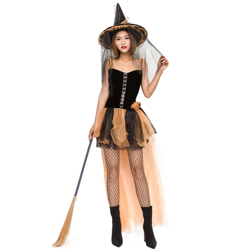 

Женский костюм злого ведьмы на Хэллоуин для взрослых, волшебный момент, нарядное платье, сексуальное платье для Хэллоуина