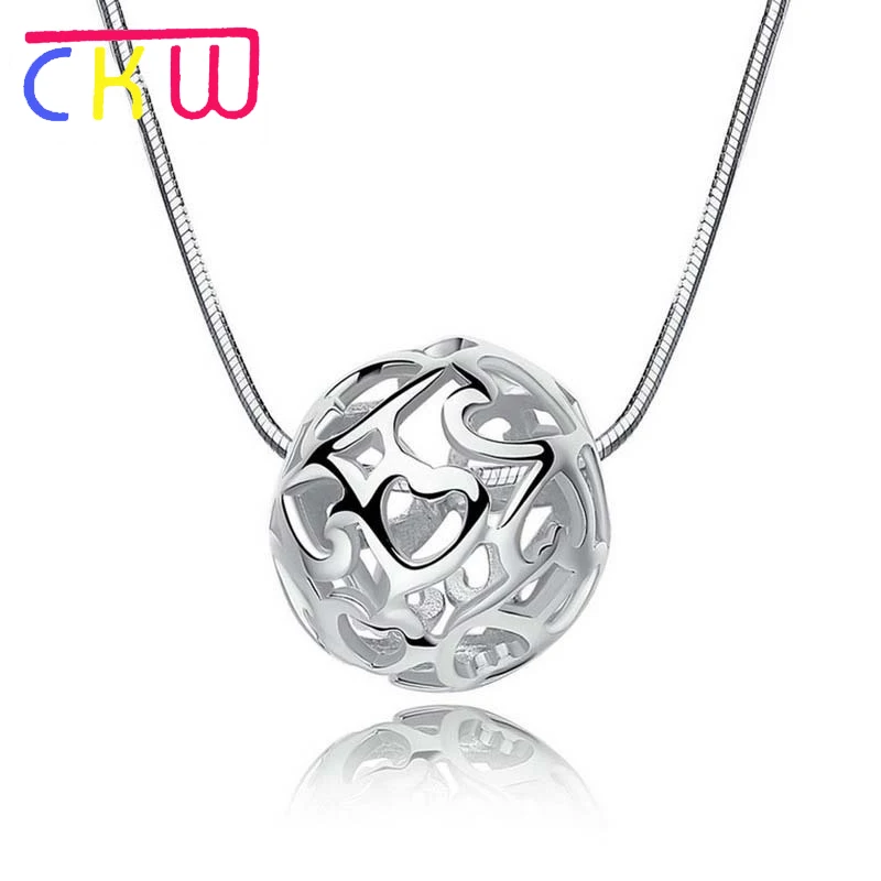 CKW 30% серебряные Переводные бусины подвеска Jwelry для женщин романтическая круглая