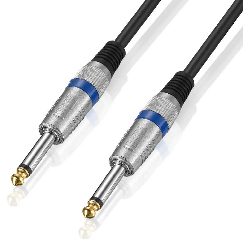 Bochara 1/4 ''Jack 6 5 мм до моно аудио кабель папа для усилителя электрогитары миксер 3