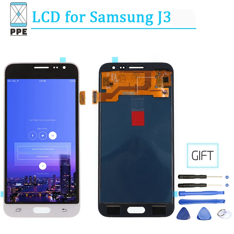 For Samsung Galaxy J320 J3 2016 J320F J320FN Lcd Display Touch Screen Digitizer Glass Replacement J320M J320H/DS J320Y | Мобильные