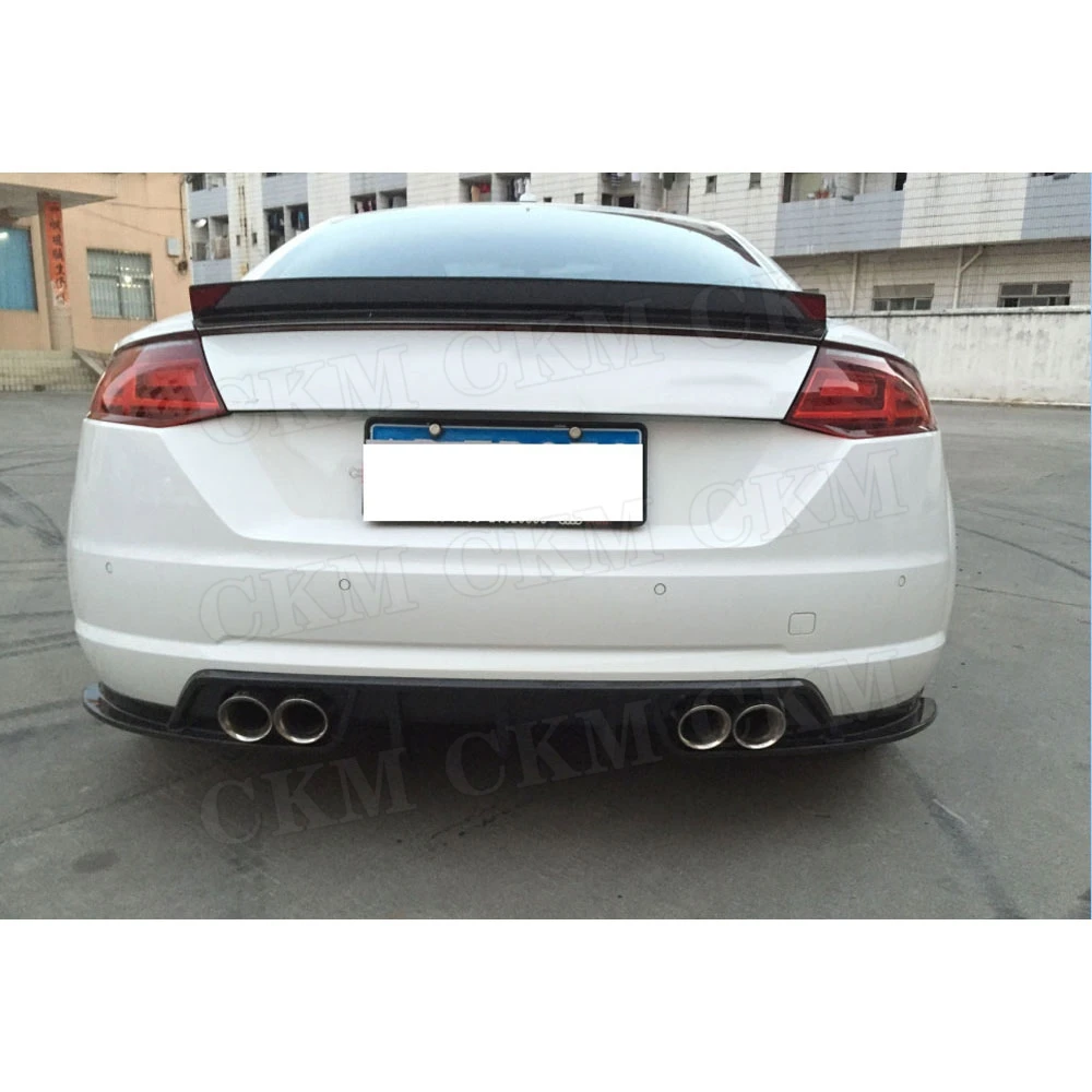 Задний диффузор для губ из углеродного волокна Audi TT TTS TTRS 2014-2017 BT стиль