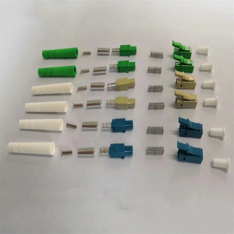1000PCS LC fiber connector KITS without ferrule Simplex APC UPC SM MM OM3 OM4 3.0mm 2.0mm 0.9mm ftth SC accessories | Мобильные