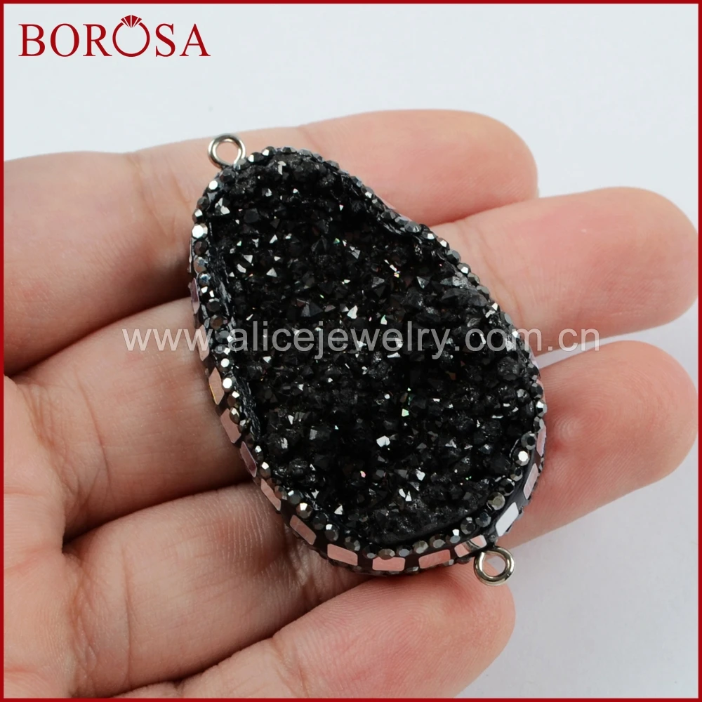 BOROSA оптовая продажа Новое поступление модные ювелирные изделия Druzy Кулон Титан