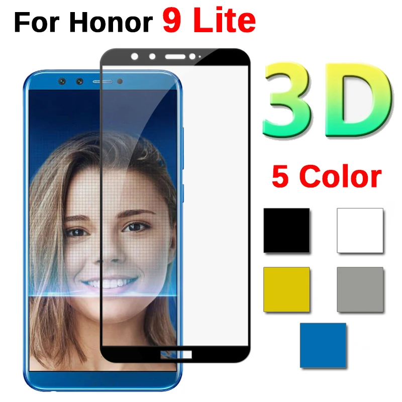 3D стекло для huawei Honor 9 Lite защита экрана Защитное стекло для huawei Honor 9 Honor9 Lite светильник 9lite Полное покрытие стекло