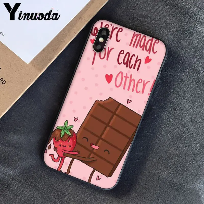 Чехол Yinuoda funny food Chocolate Nutella PhoneCase для iphone SE 2020 5 5Sx 6 7 7plus 8 8Plus X XS MAX XR 10 | Мобильные