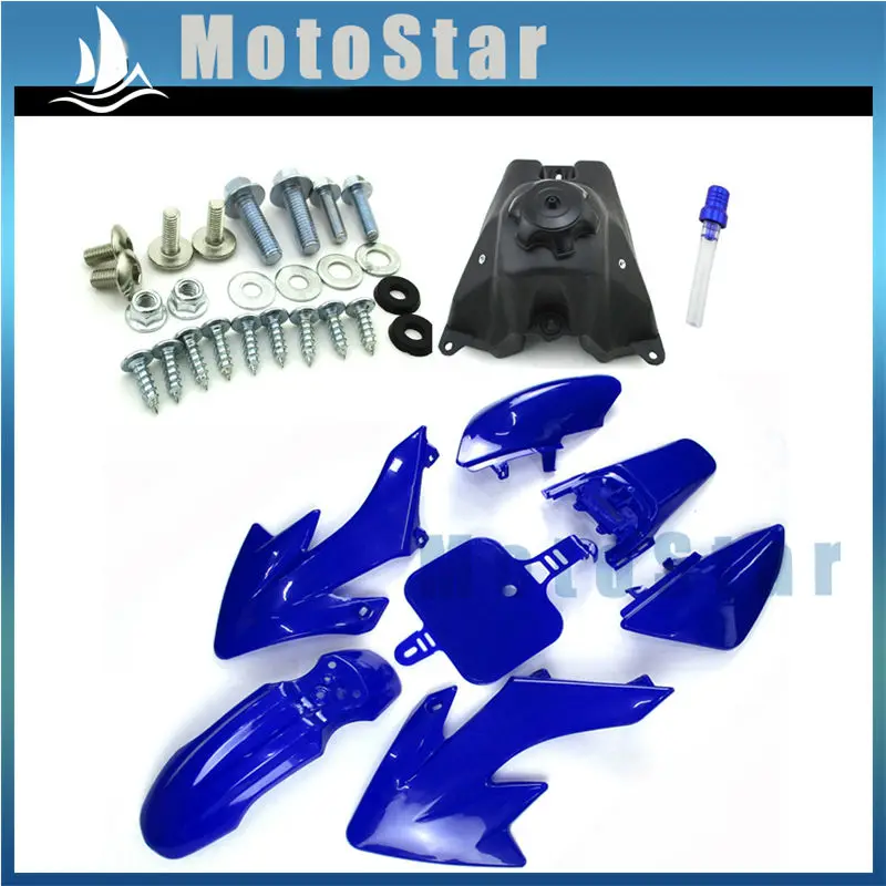 Синие пластиковые комплекты обтекателей крыла + винты бак вентиляционный клапан