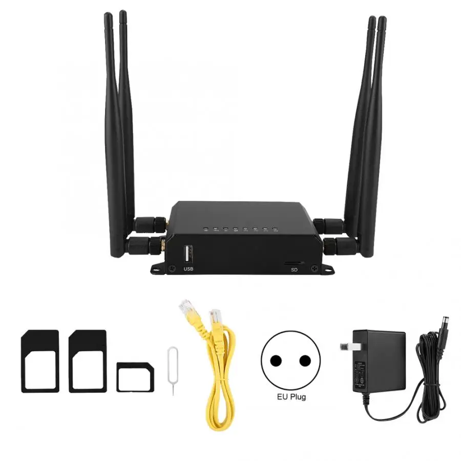 Беспроводной Wi Fi роутер с разъемом для SIM карты 100 240 В|Беспроводные роутеры| |
