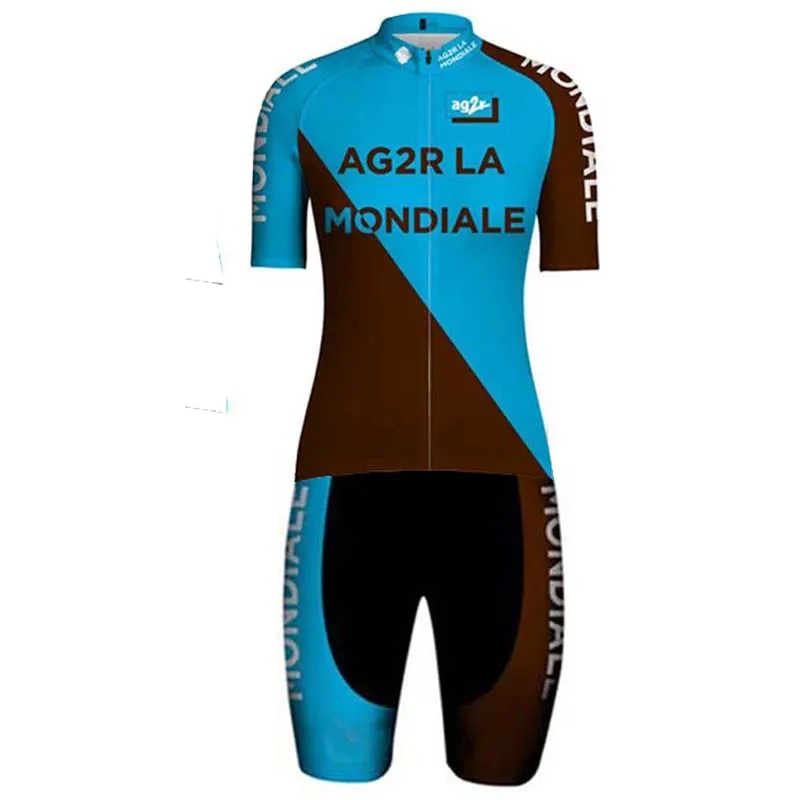 Профессиональная команда AG2R велокостюм из одного предмета летнее боди с