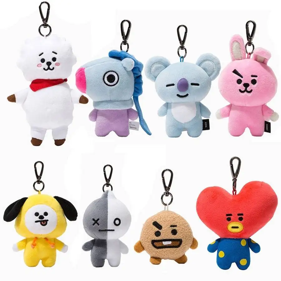 Горячая Kpop мультфильм CHIMMY COYA COOKY набивная сумка для игрушек Висячие Bangtan мальчики