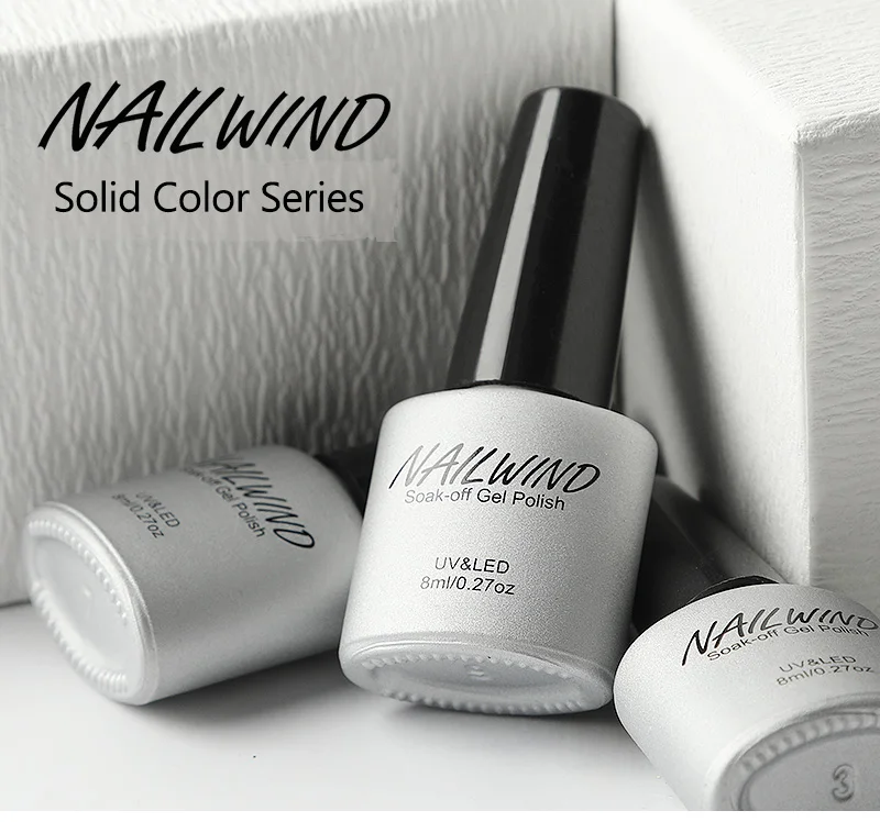 NAILWIND, 60 шт./лот, 8 мл, Гель-лак для ногтей, набор для маникюра, гель-лаки, полуперманентные Лаки, чистый цвет, серия UV
