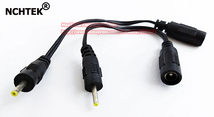 NCHTEK CCTV DC Кабель адаптер питания 5 5x2 1 мм гнездо для 2 5x0 7 штекер 5/0 мм/Бесплатная
