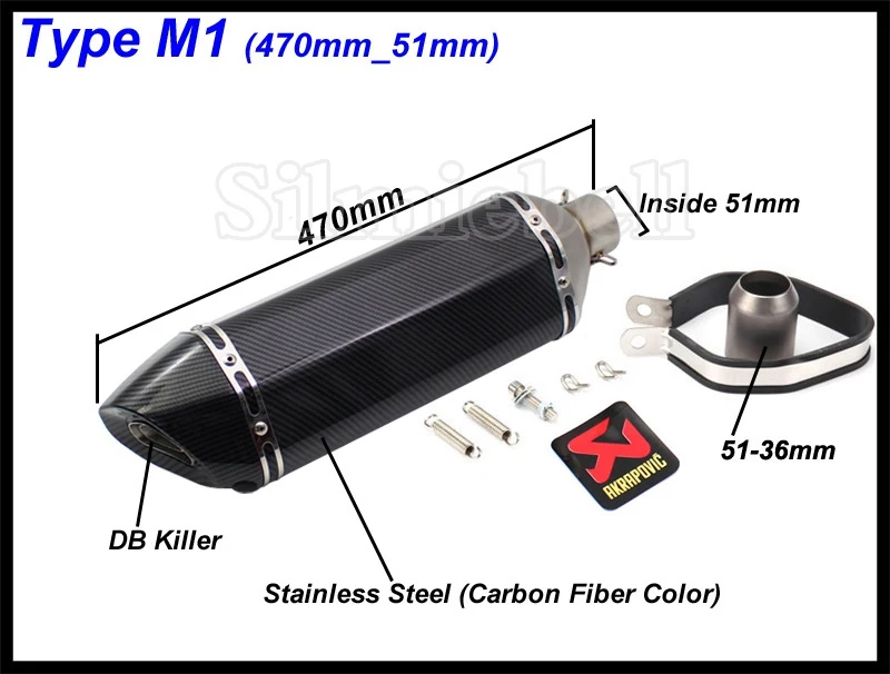 Для KTM Benelli Honda Kawasaki Yamaha Ducati универсальный мотоцикл Akrapovic выхлопная труба глушитель Escape Moto GP Escape system