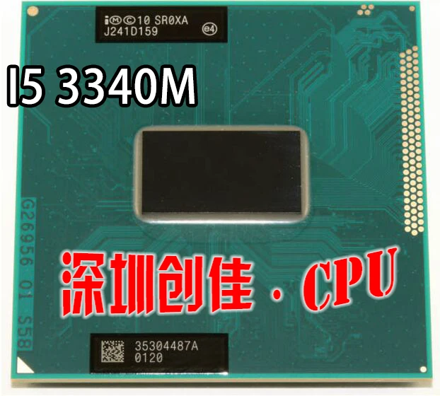 Двухъядерный процессор Intel Core для мобильных телефонов i5-3340M I5 3340M 2,7 GHz L3 3M Socket G2/rPGA988B SR0XA ноутбук