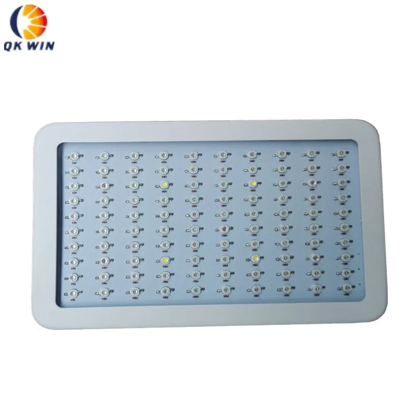 QkwinLED 1000 Вт (100x10 Вт) двойные чипы 10 LED Grow Light полный спектр Lights для комнатных