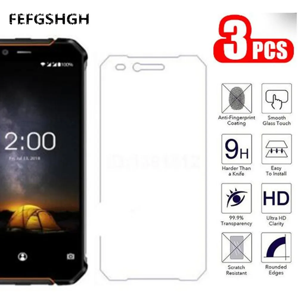 С уровнем твердости 9H 2.5D закаленное Стекло для Oukitel WP1 Экран протектор на защитная