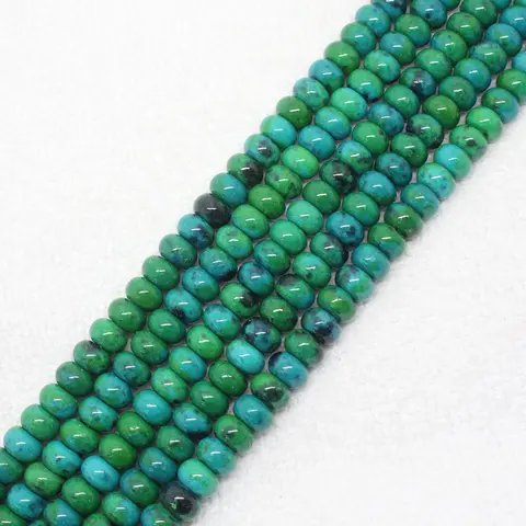 Зеленые бусины из хризоколла SexeMara