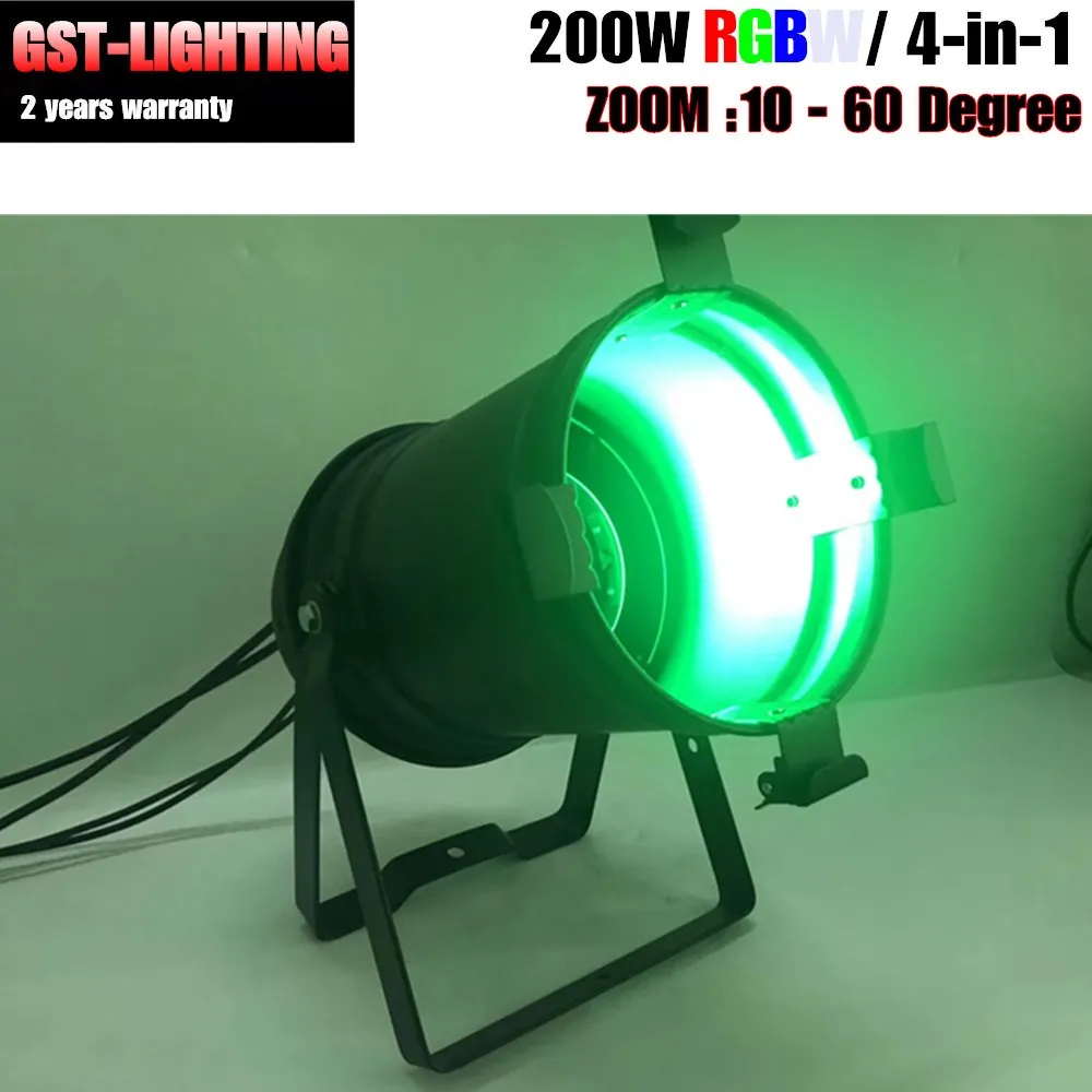 ZOOM 15 50 градусов 200 Вт RGBW 4 в 1 монолитный блок светодиодов Par Light 3200K 7500k Stage DMX|Эффект