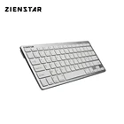 Zienstar AZERTY французский язык тонкий Bluetooth беспроводная клавиатура для Ipad Iphone Macbook PC компьютер планшетный ПК с системой андроида