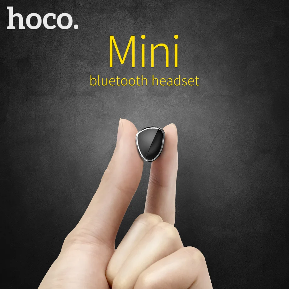 Оригинальные беспроводные мини наушники HOCO с Bluetooth спортивные музыкальные