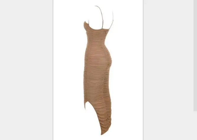 Женское кружевное вечернее платье на бретельках облегающее до щиколотки с