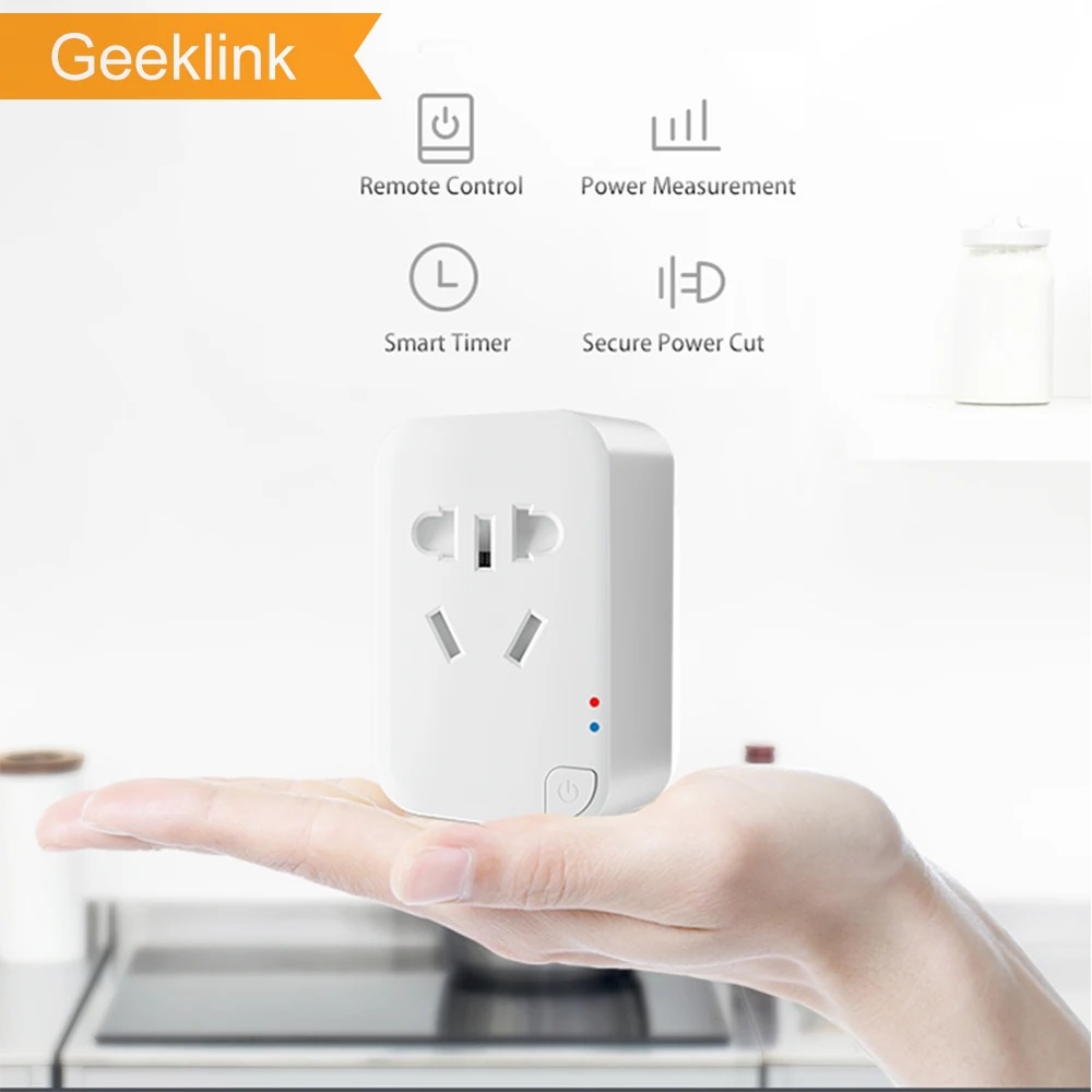 Geeklink Wifi умная розетка приложение дистанционное управление CN AU вилка Android iOS