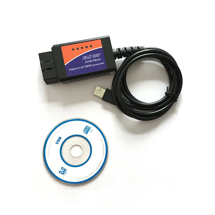 TOPSOURCE ELM327 USB/BT V1.5 OBD2 автомобиля диагностический Интерфейс сканер OBDII инструмент ELM