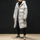 Высококачественная зимняя мужская куртка с капюшоном, плотная теплая парка, пальто, повседневное приталенное Мужское пальто, длинная приталенная куртка с хлопковой подкладкой, женская